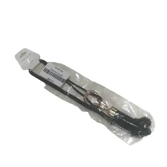 ASOS Black & Gold Tassel Pendant Necklace - Picture 4 of 6